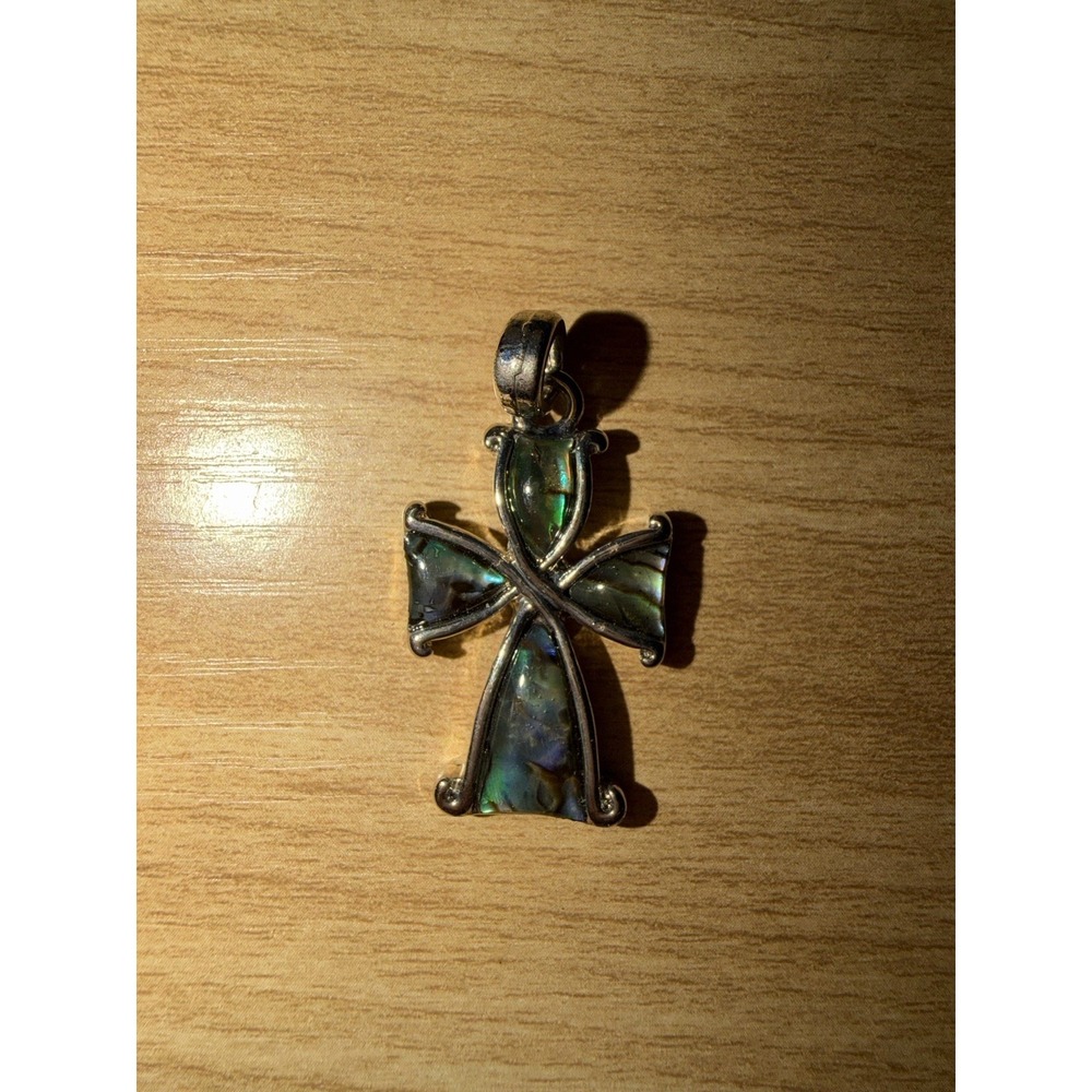 Wild Pearle Abalone Elegantโ Cross Pendant